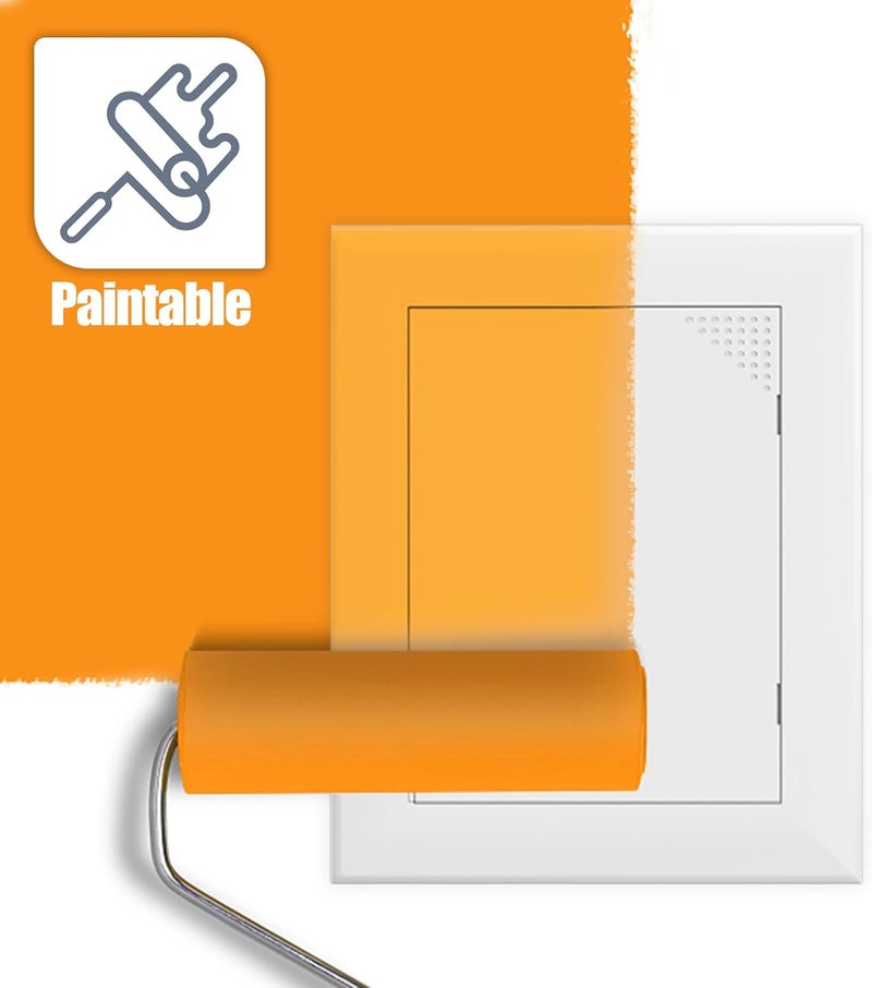 Flamorrow Access Panel for Drywall, Plumbing Access Door, 5" x 7" Self Adhesive Wall Hole Cover with Air Vent Hole, Durable Plastic Access Panels for Drywall, Ceiling - Image 5
